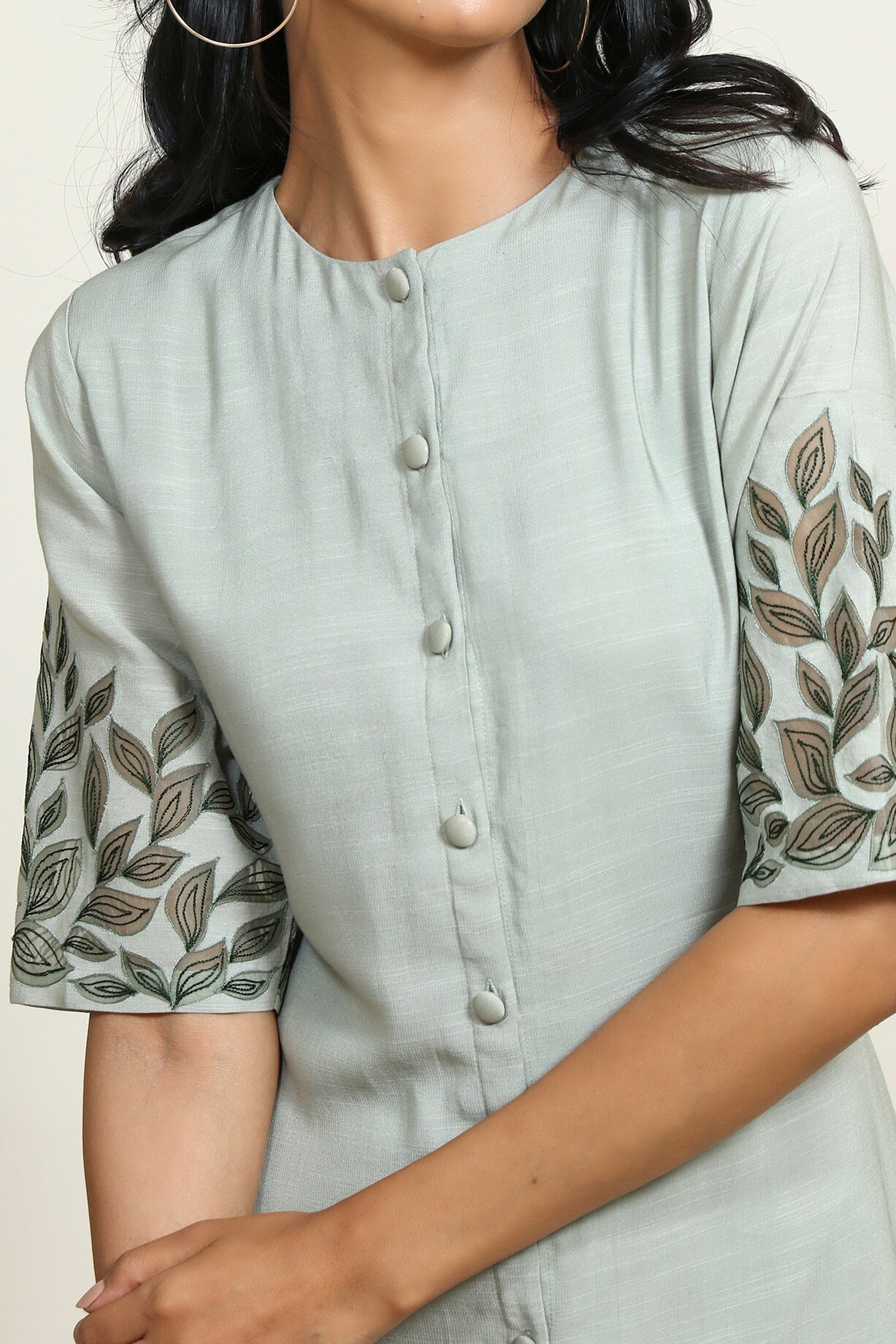 Sage Green Pencil Dress by Shiori at Pernia's Pop Up Shop 2026