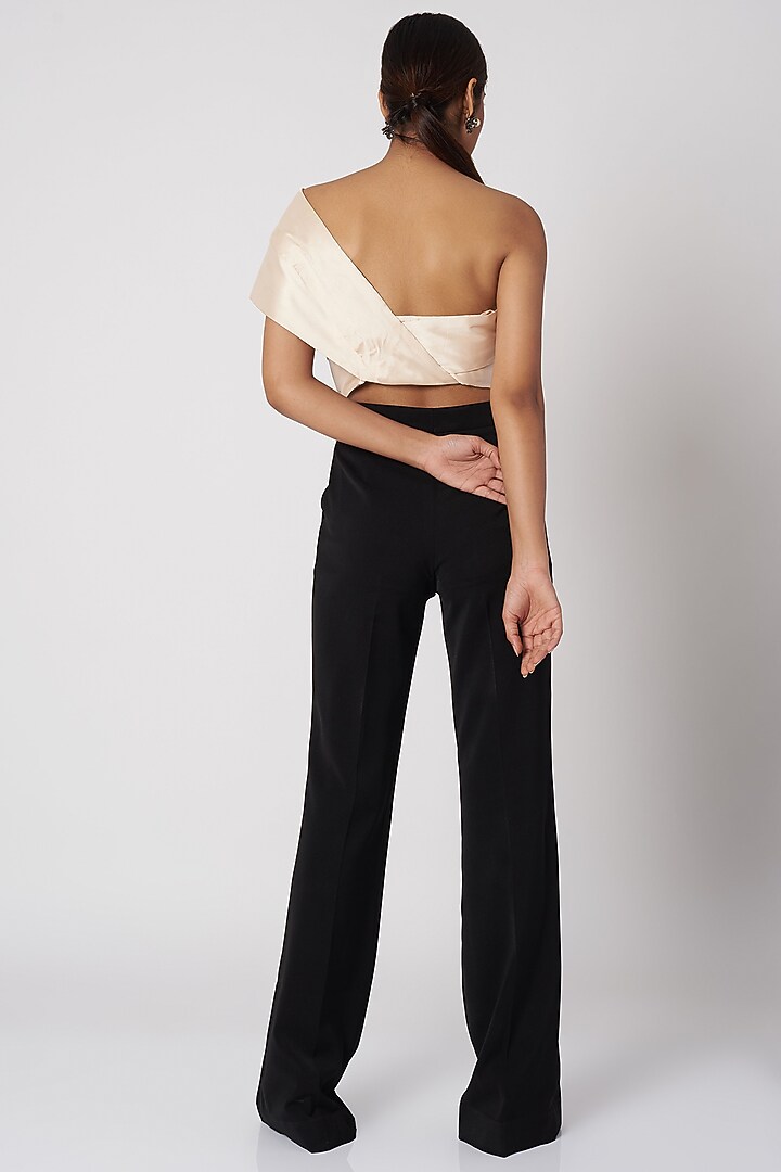 Peach One Shoulder Top by Shivangi Jain at Pernia's Pop Up Shop