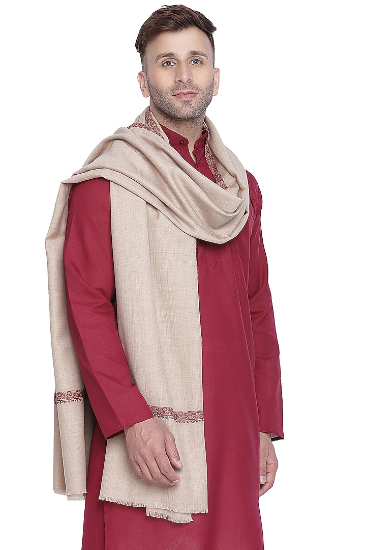 Toosh Shawl In Wool by Shingora Men at Pernia's Pop Up Shop