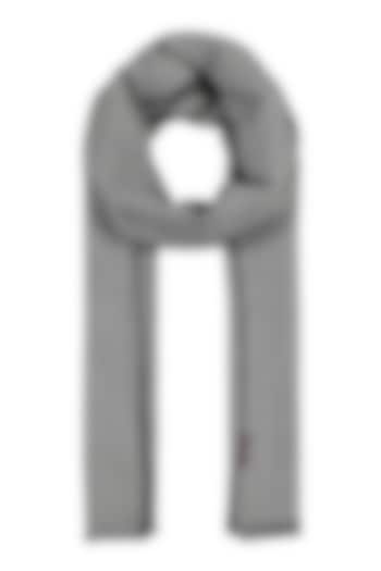 Black Woven Shawl In Pure Wool by Shingora Men at Pernia's Pop Up Shop