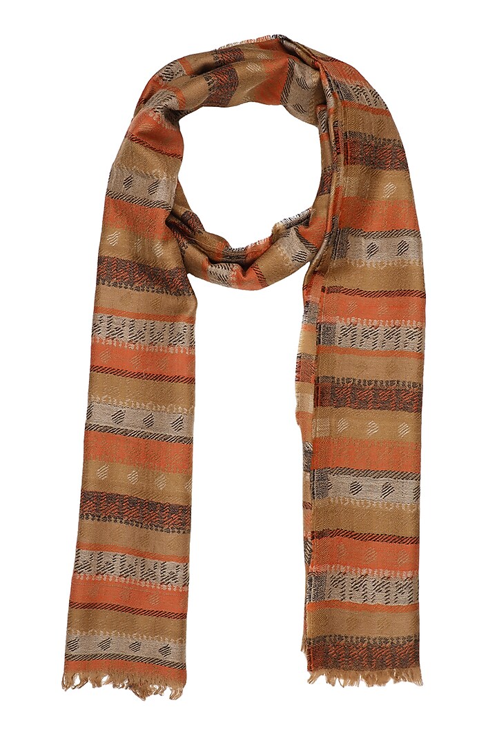 Multi-Colored Pure Wool Muffler by Shingora Men at Pernia's Pop Up Shop