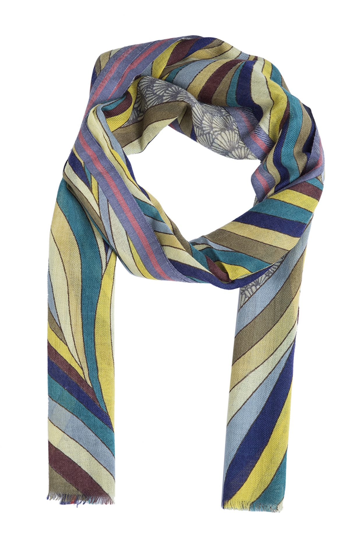 Multi-Colored Printed Muffler by Shingora Men at Pernia's Pop Up Shop