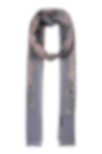 Multi-Colored Printed Muffler In Silk by Shingora Men at Pernia's Pop Up Shop