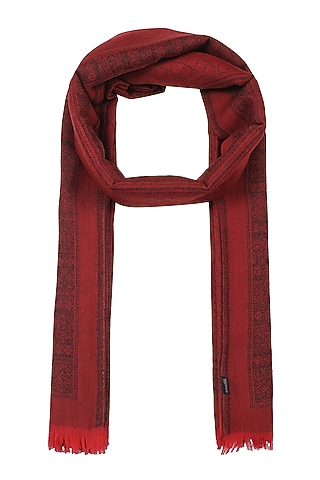 Maroon Wool Shawl by Shingora Men