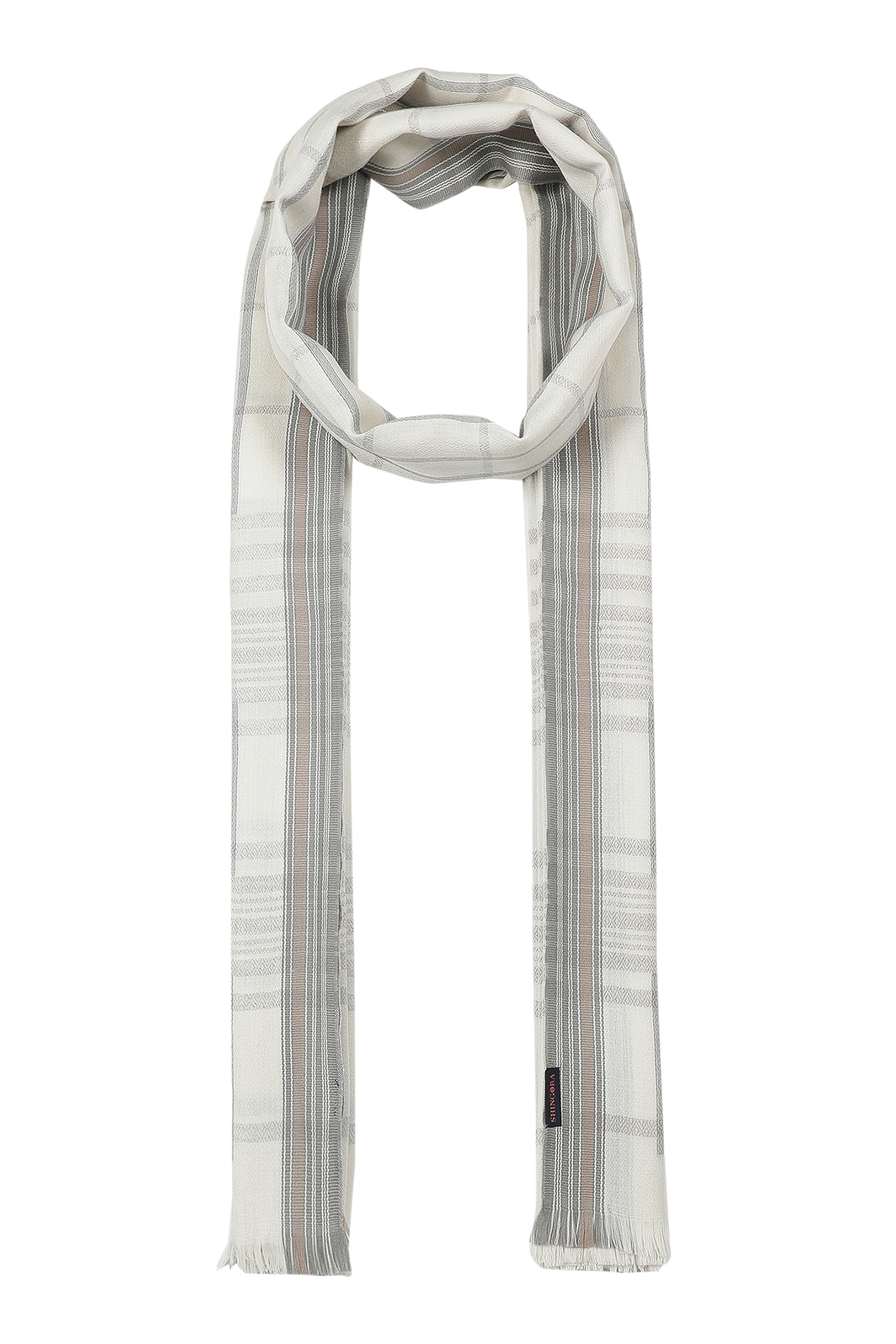 Beige Shawl In Wool by Shingora Men at Pernia's Pop Up Shop