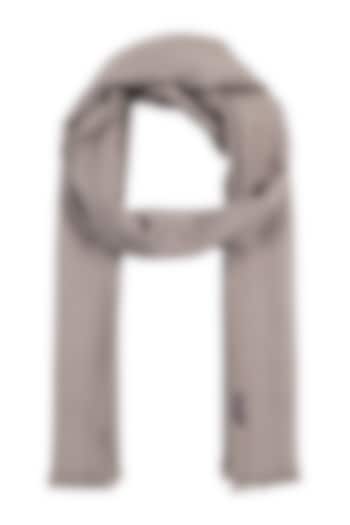 Beige Pure Wool Shawl by Shingora Men at Pernia's Pop Up Shop