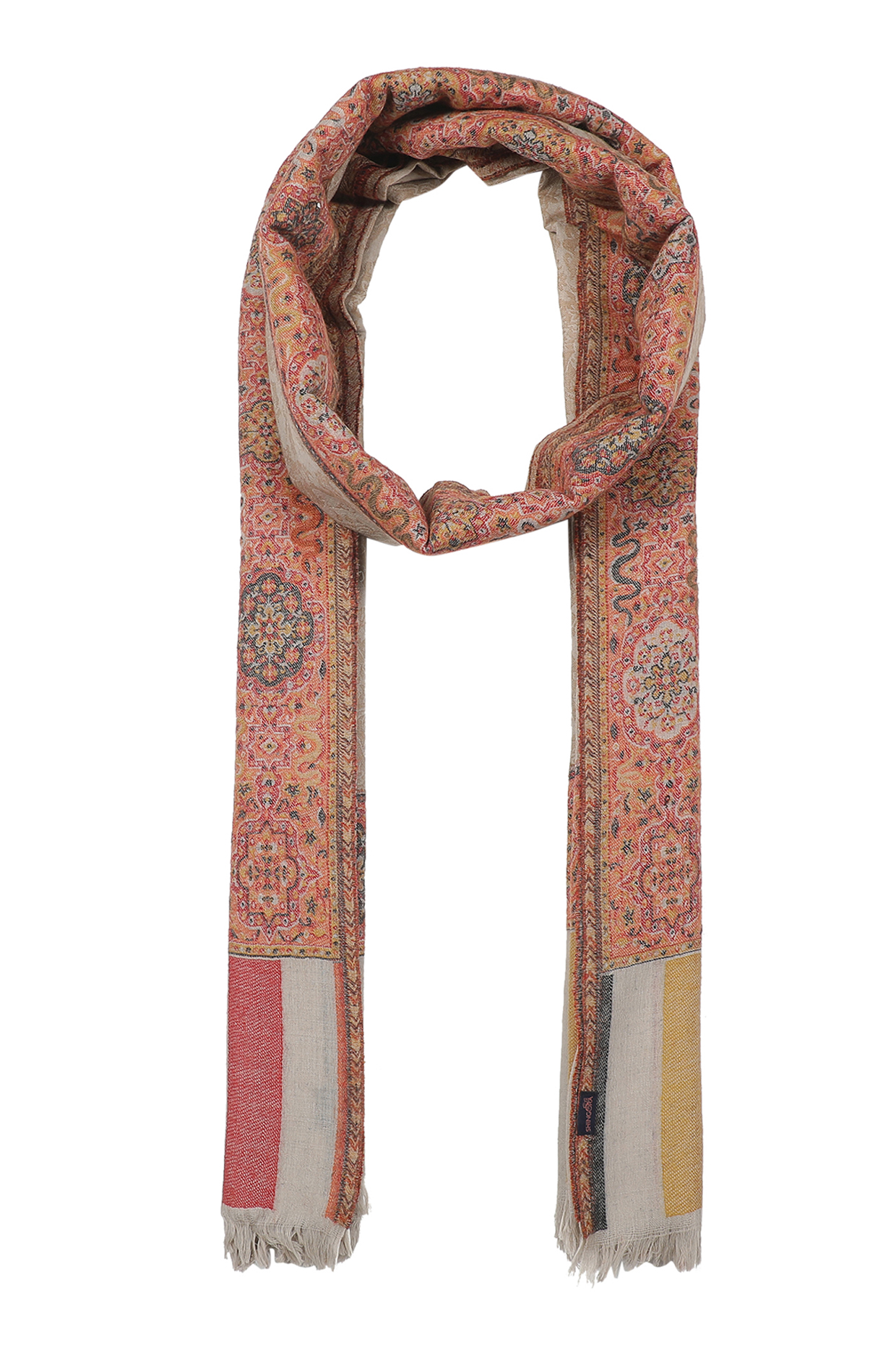Beige Wool Shawl by Shingora Men at Pernia's Pop Up Shop