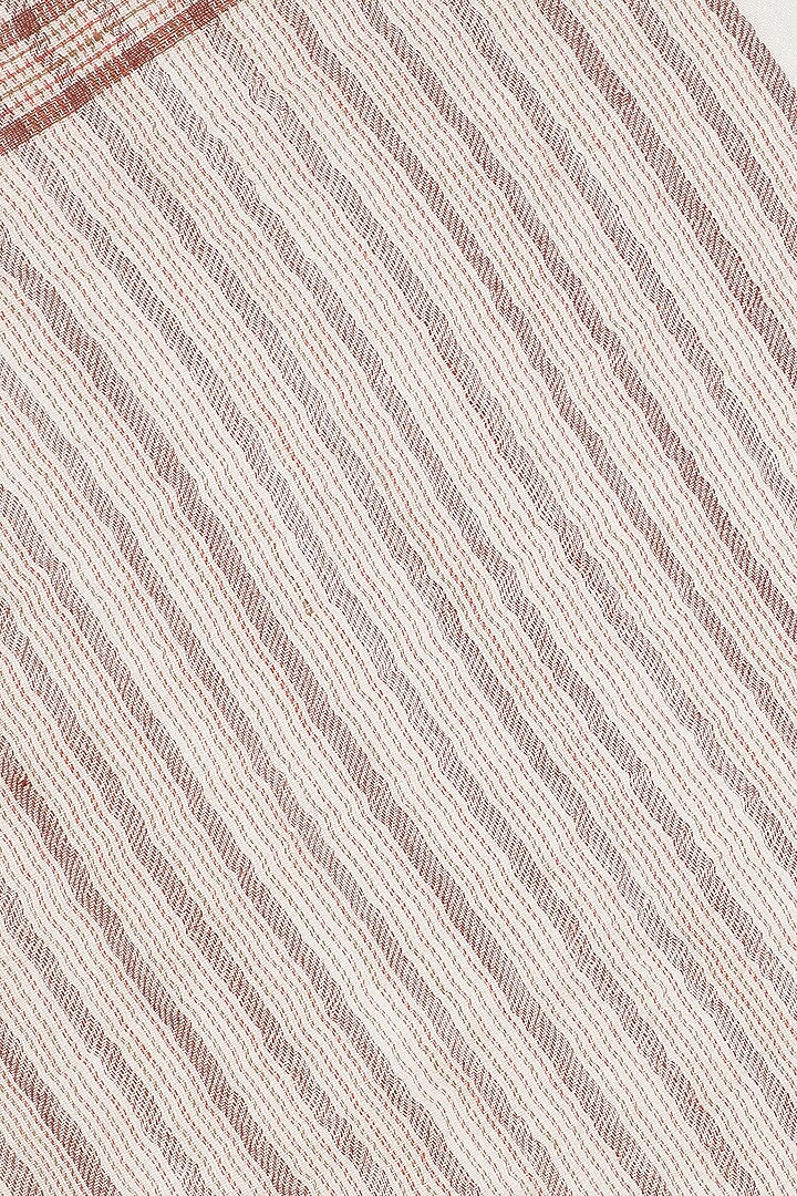 Dark Beige Wool & Cashmere Muffler by Shingora Men at Pernia's Pop Up Shop