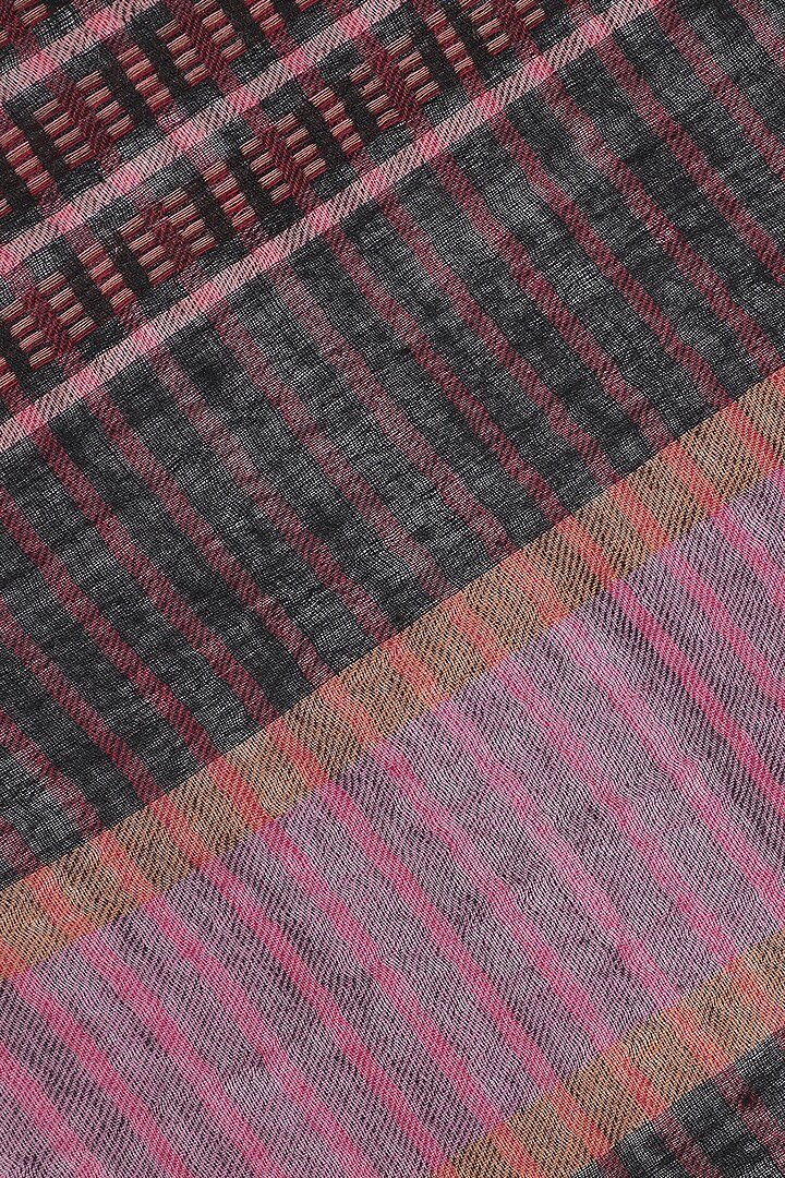 Fuchsia Wool Muffler by Shingora Men at Pernia's Pop Up Shop