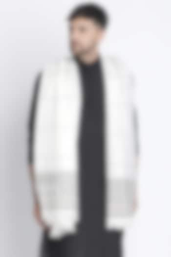 Off-White Wool Jacquard Lohi by Shingora Men