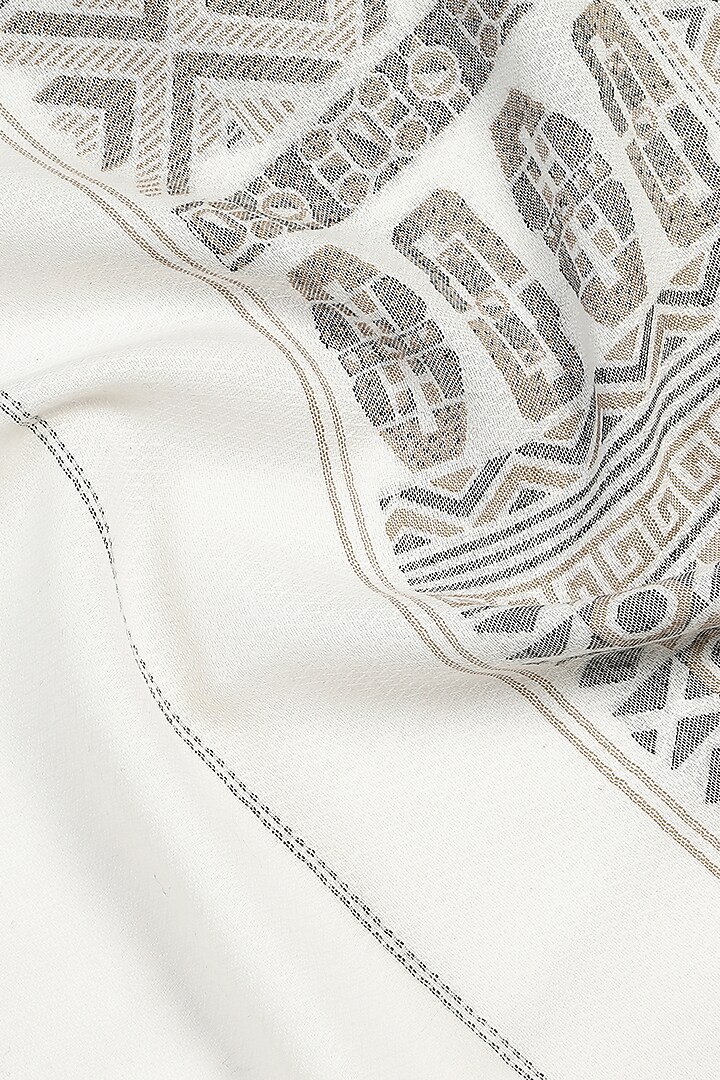 Off-White Wool Jacquard Lohi by Shingora Men at Pernia's Pop Up Shop