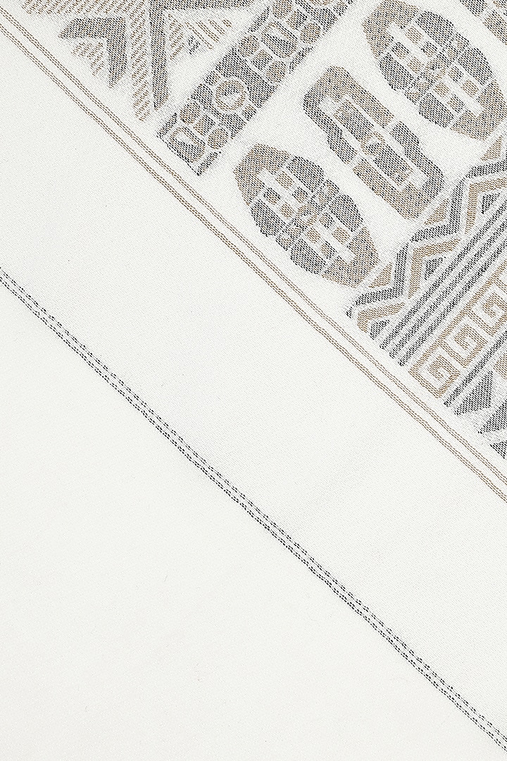 Off-White Wool Jacquard Lohi by Shingora Men at Pernia's Pop Up Shop
