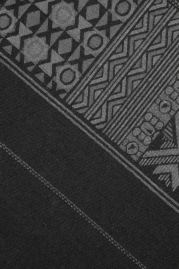 Black Wool Jacquard Lohi by Shingora Men at Pernia's Pop Up Shop