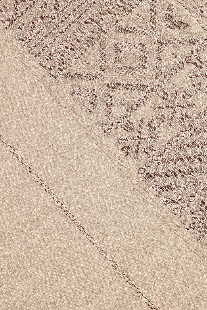 Beige Wool Jacquard Lohi by Shingora Men at Pernia's Pop Up Shop