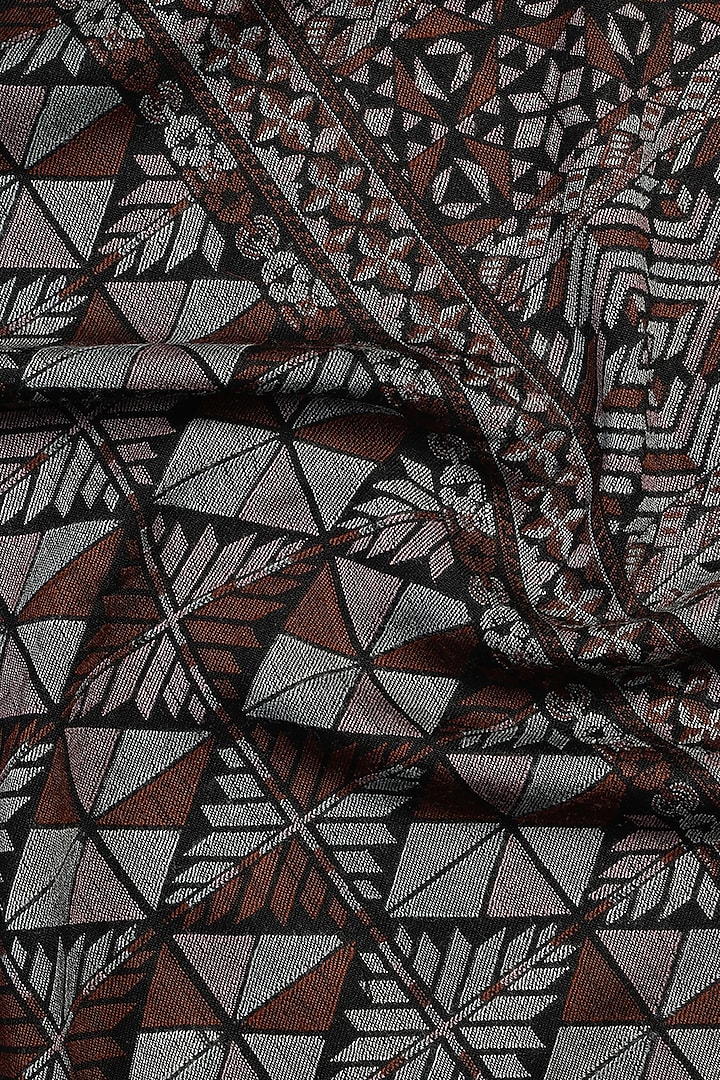 Black Wool Jacquard Lohi by Shingora Men at Pernia's Pop Up Shop