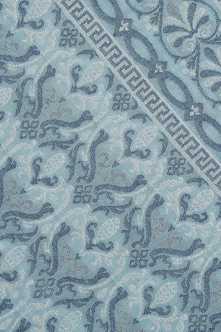 Sky Blue Wool Jacquard Lohi by Shingora Men at Pernia's Pop Up Shop