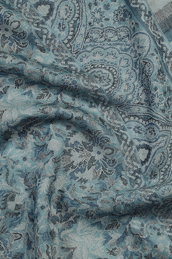Sky Blue Wool Jacquard Lohi by Shingora Men at Pernia's Pop Up Shop