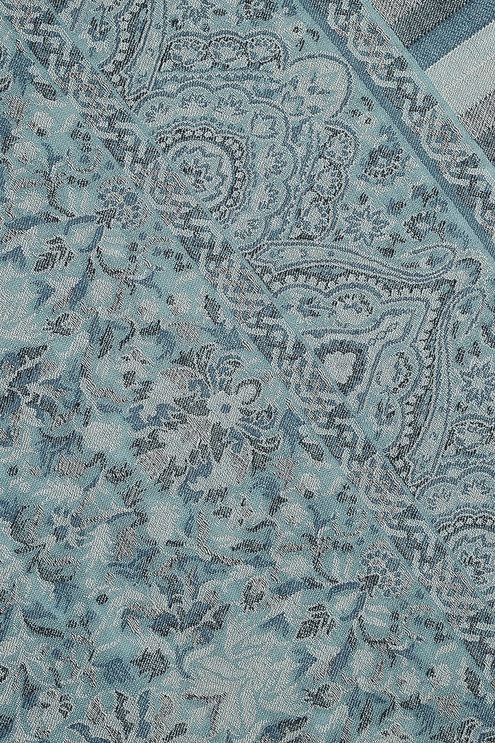 Sky Blue Wool Jacquard Lohi by Shingora Men at Pernia's Pop Up Shop