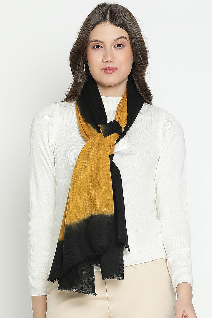 Mustard Merino & Cashmere Stole by Shingora at Pernia's Pop Up Shop