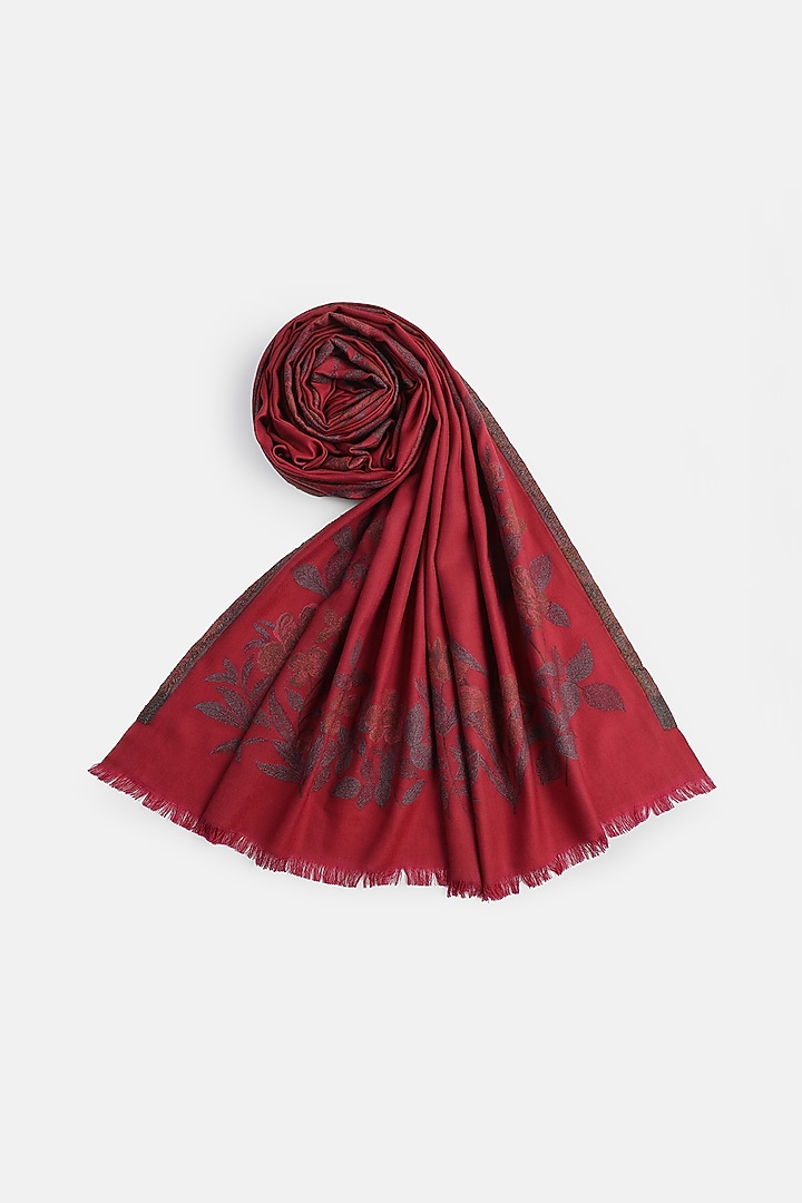 Fuschia Wool Shawl by Shingora at Pernia's Pop Up Shop