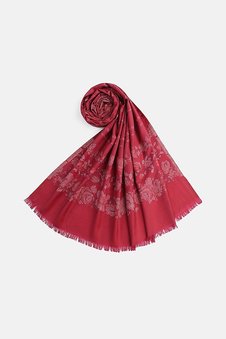 Fuschia Wool Shawl by Shingora at Pernia's Pop Up Shop