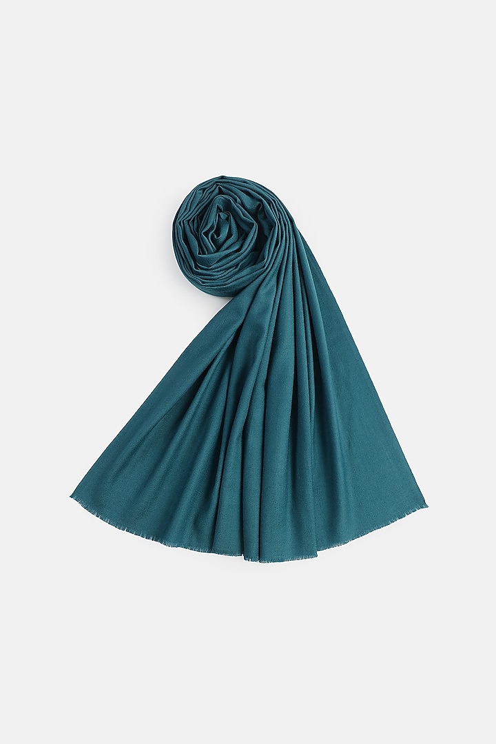 Green Wool Shawl by Shingora at Pernia's Pop Up Shop