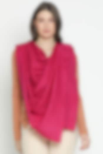 Fuschia Merino & Angora Shawl by Shingora at Pernia's Pop Up Shop