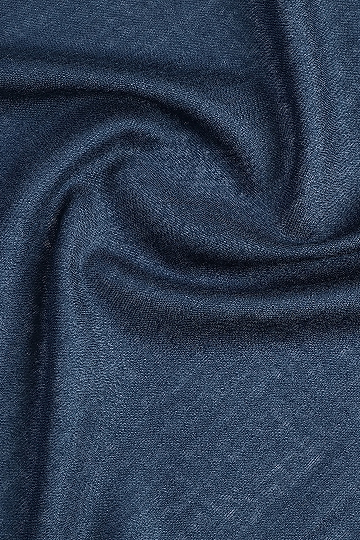 Blue Wool Shawl by Shingora at Pernia's Pop Up Shop