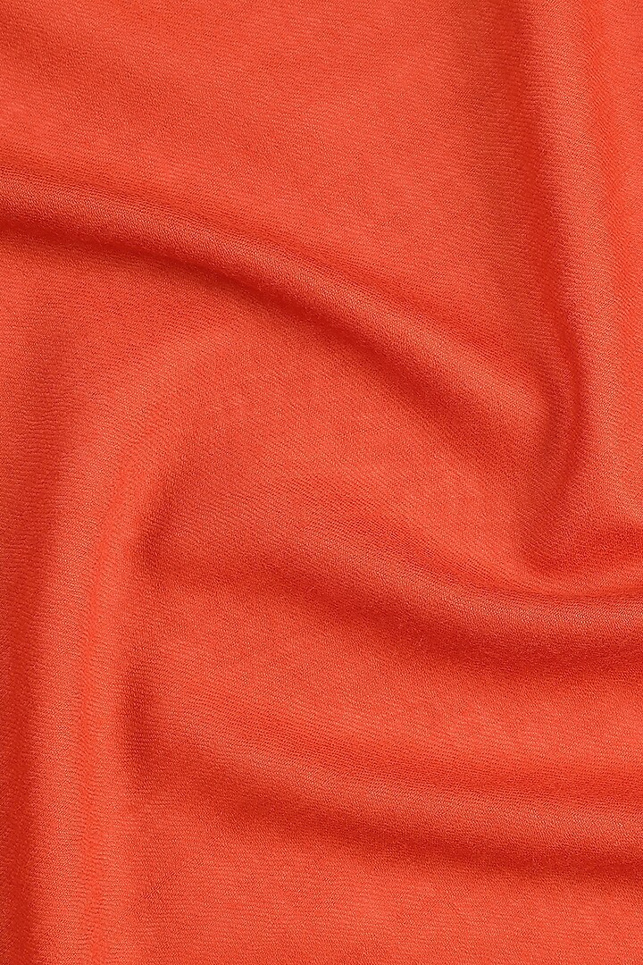 Rust Wool Shawl by Shingora at Pernia's Pop Up Shop