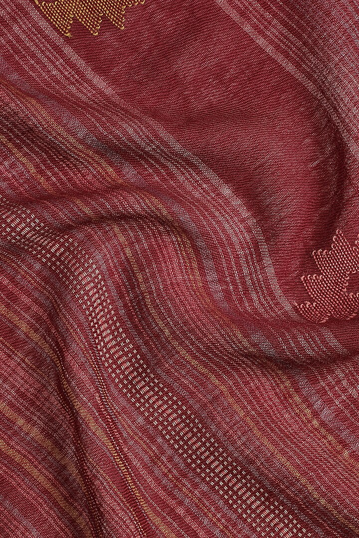 Dark Maroon Wool Shawl by Shingora at Pernia's Pop Up Shop