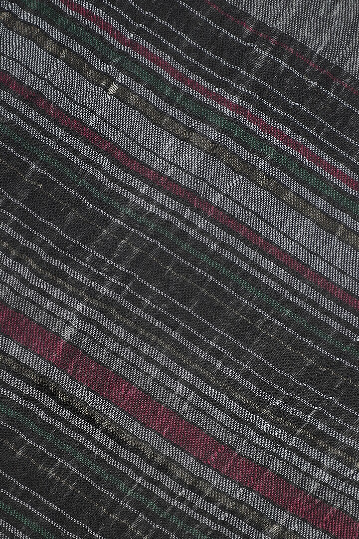 Black Wool & Lurex Shawl by Shingora at Pernia's Pop Up Shop
