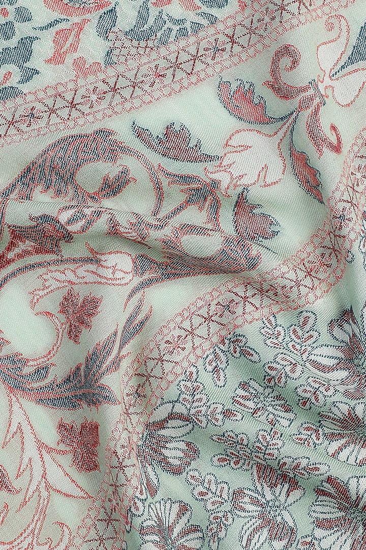 Sea Green Wool Shawl by Shingora at Pernia's Pop Up Shop
