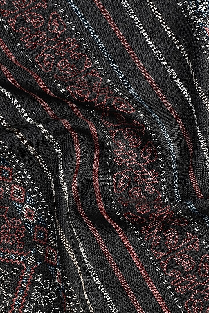 Black Wool Shawl by Shingora at Pernia's Pop Up Shop