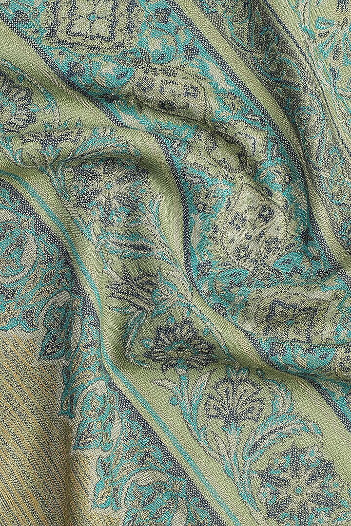 Mehandi Wool & Lurex Shawl by Shingora at Pernia's Pop Up Shop