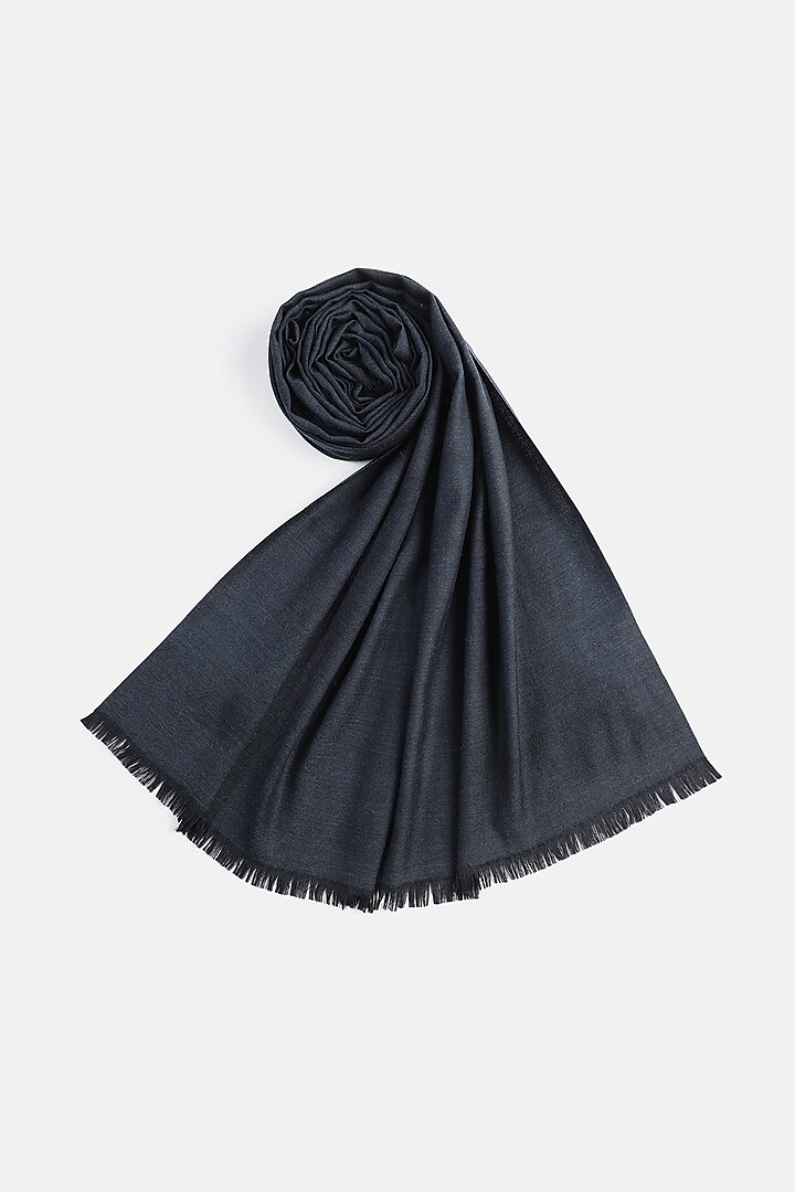 Black Wool Shawl by Shingora at Pernia's Pop Up Shop