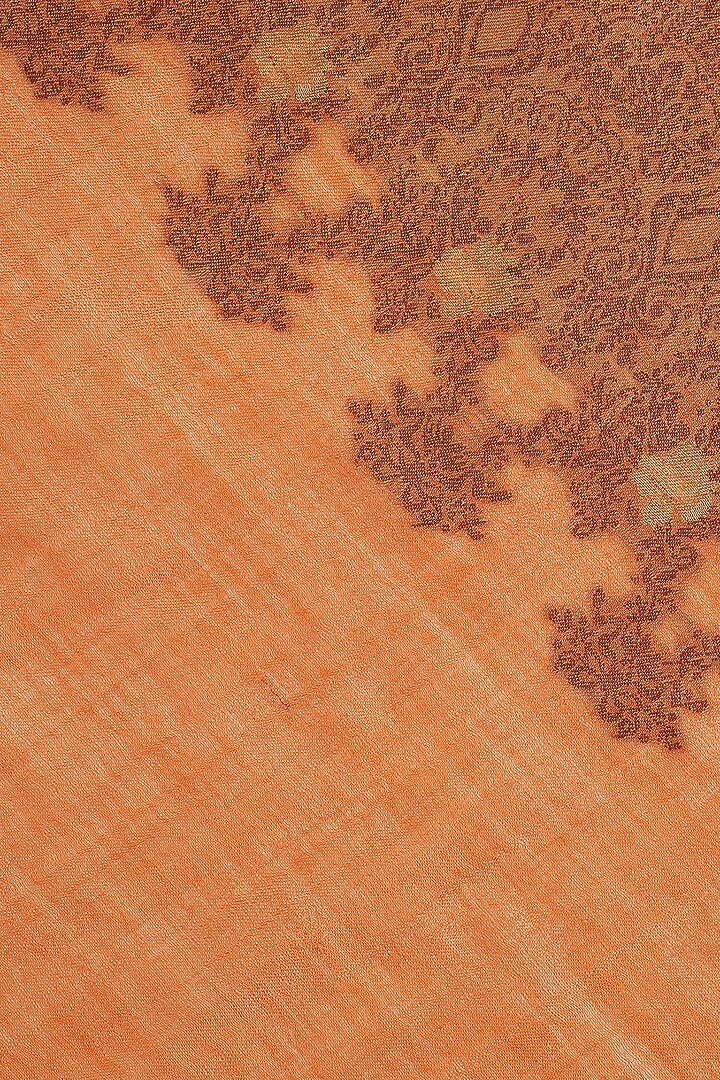 Red Pure Wool Jacquard Shawl by Shingora at Pernia's Pop Up Shop