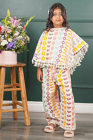 White Linen Cotton Co-Ord Set by SHRUTI JALAN