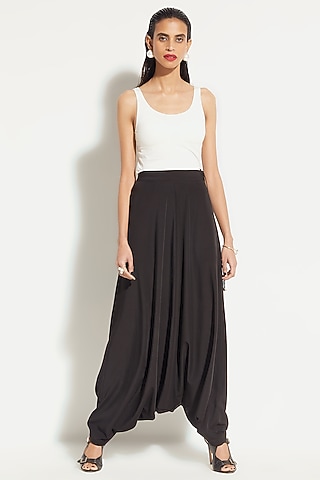 Black Harem Pants by 431-88 By Shweta Kapur