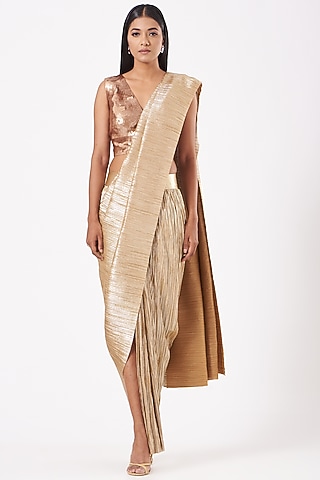 Chocolate Brown Hand Embroidered Blouse by 431-88 By Shweta Kapur