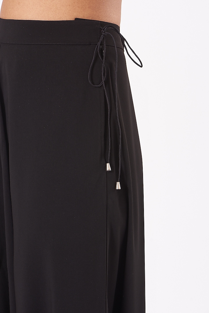 Black Jersey Harem Pants by 431-88 By Shweta Kapur at Pernia's Pop Up Shop