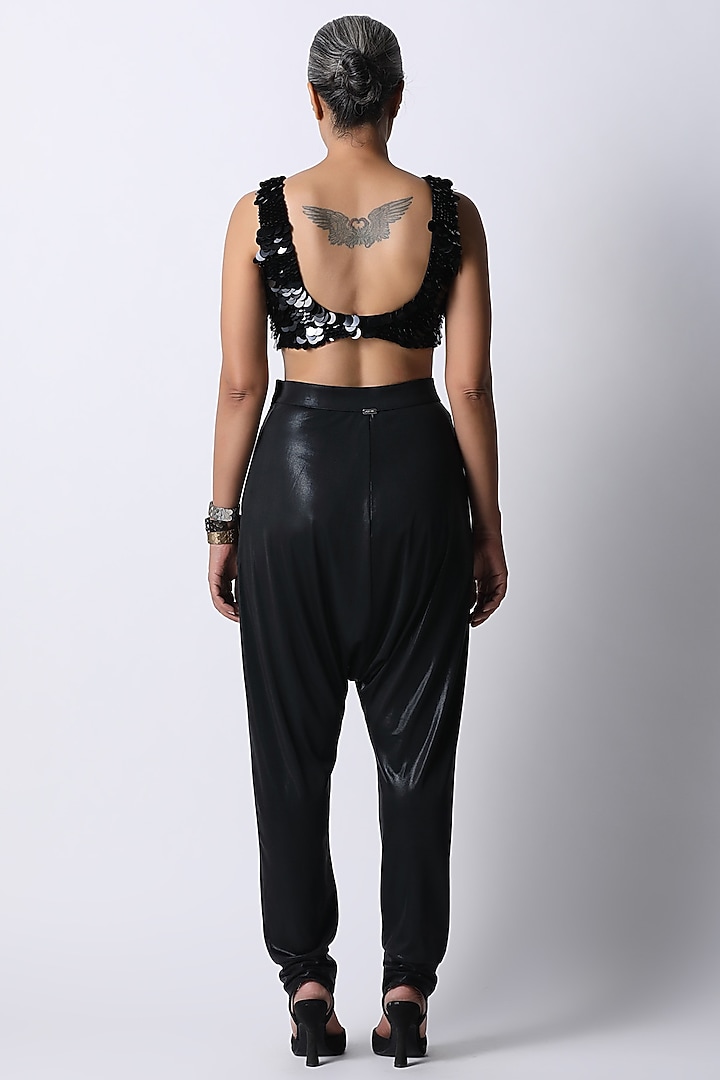 Black Cotton Blouse by 431-88 By Shweta Kapur at Pernia's Pop Up Shop