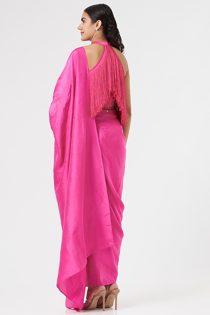 Pink Satin Top by 431-88 By Shweta Kapur at Pernia's Pop Up Shop
