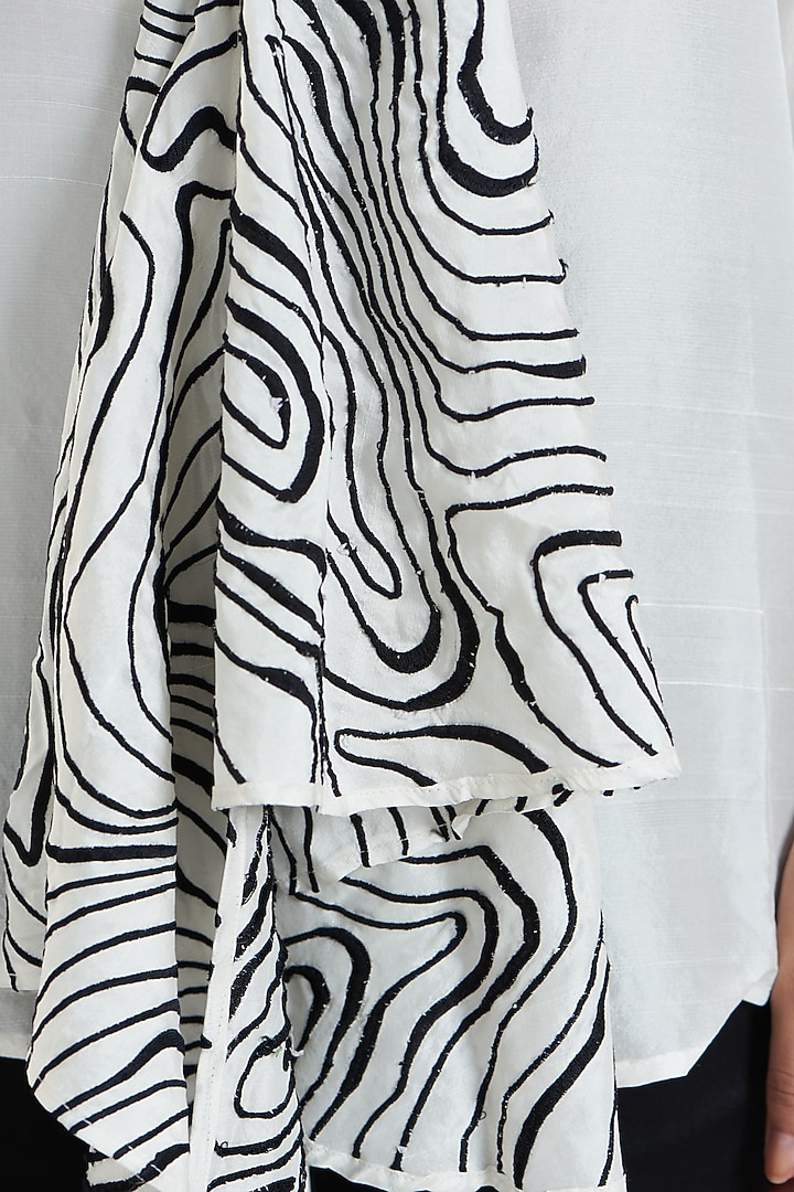 White Shirt In Silk by 431-88 By Shweta Kapur at Pernia's Pop Up Shop