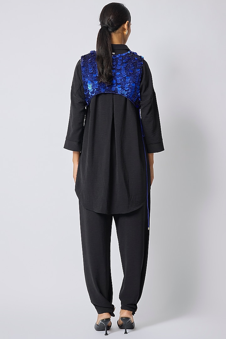 Black Crepe Co-Ord Set by 431-88 By Shweta Kapur at Pernia's Pop Up Shop