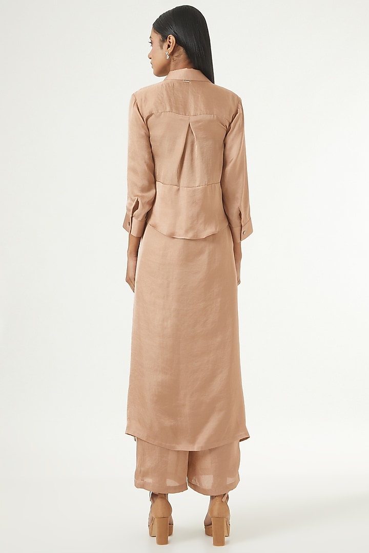 Blush Pink Embroidered Kurta Set by 431-88 By Shweta Kapur at Pernia's Pop Up Shop