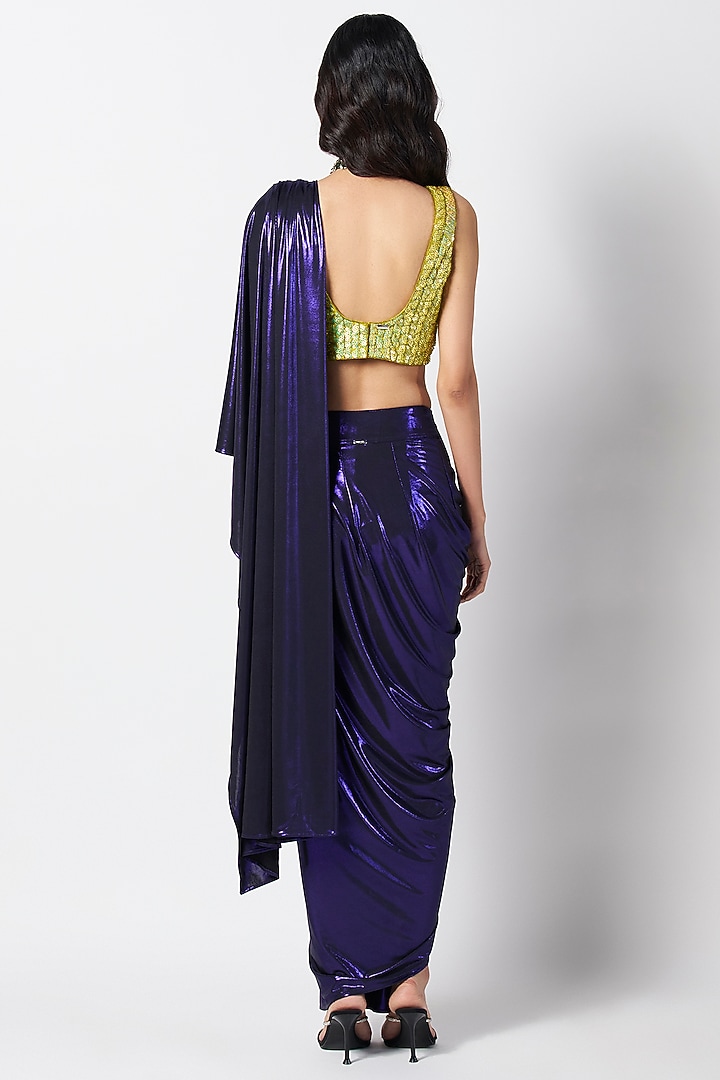Kelly Green Silk Hand Embroidered Blouse by 431-88 By Shweta Kapur at Pernia's Pop Up Shop