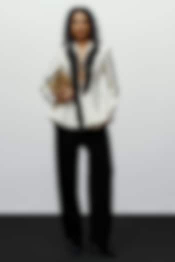 Black Suiting High-Waisted Pants by 431-88 By Shweta Kapur at Pernia's Pop Up Shop