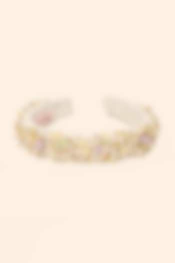 Multi-Colored Embroidered Handcrafted Hairband For Girls by Shining Kanika at Pernia's Pop Up Shop