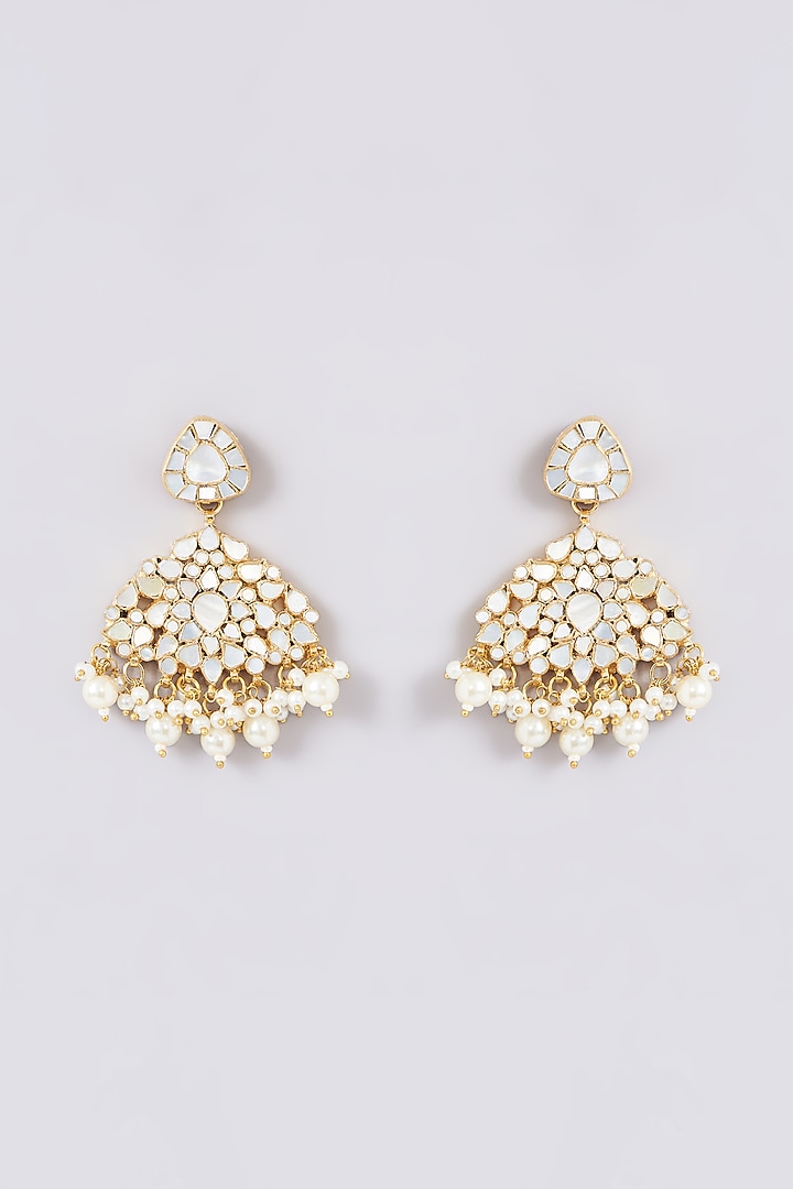Gold Plated Mother Of Pearl Necklace Set by Shlok Jewels at Pernia's Pop Up Shop