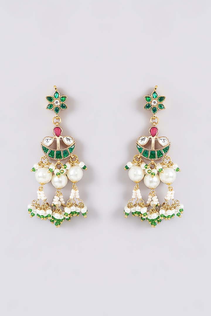 Gold Plated Jadau Kundan Polki Choker Necklace Set by Shlok Jewels at Pernia's Pop Up Shop